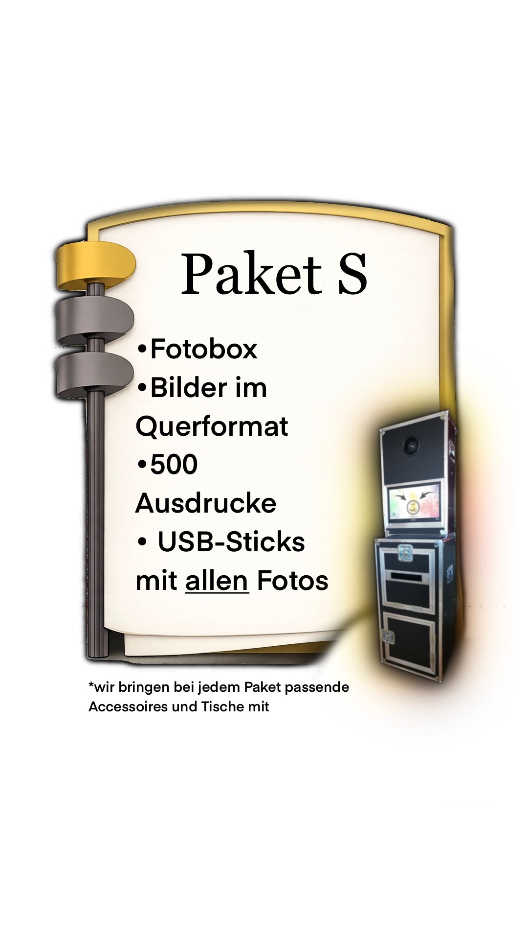 Paket S - Klassische Fotobox kompakt